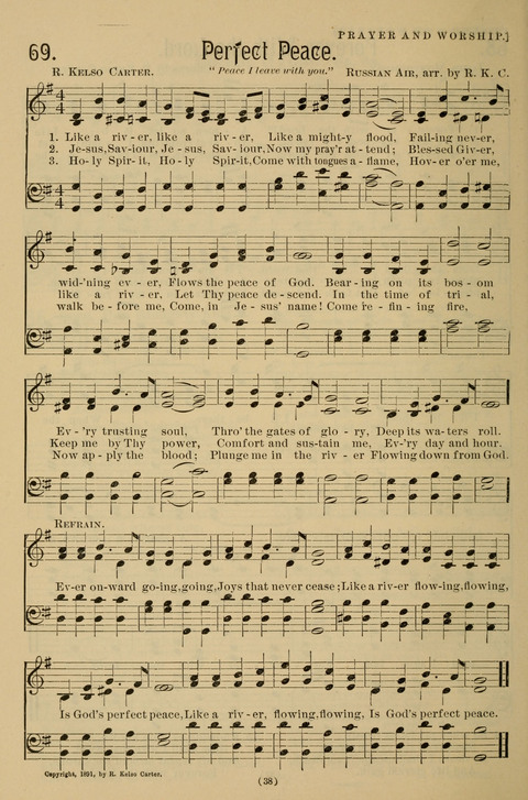 Hymns of the Christian Life: for the sanctuary, Sunday schools, prayer meetings, mission work and revival services page 38