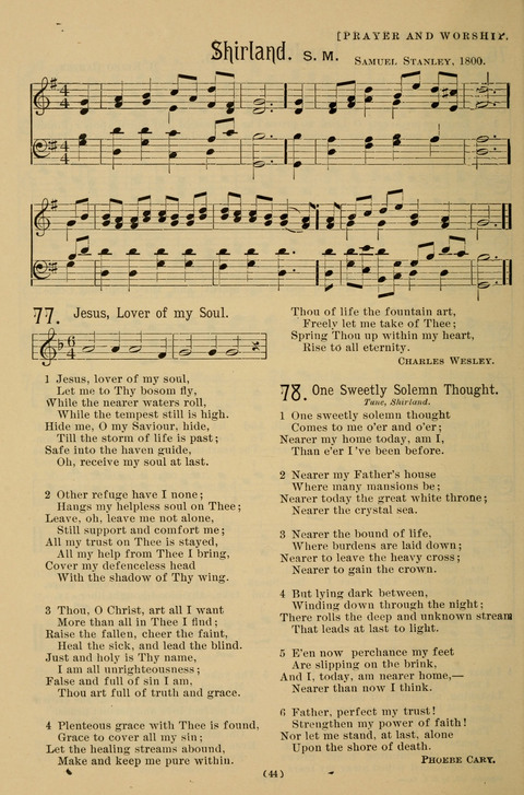 Hymns of the Christian Life: for the sanctuary, Sunday schools, prayer meetings, mission work and revival services page 44