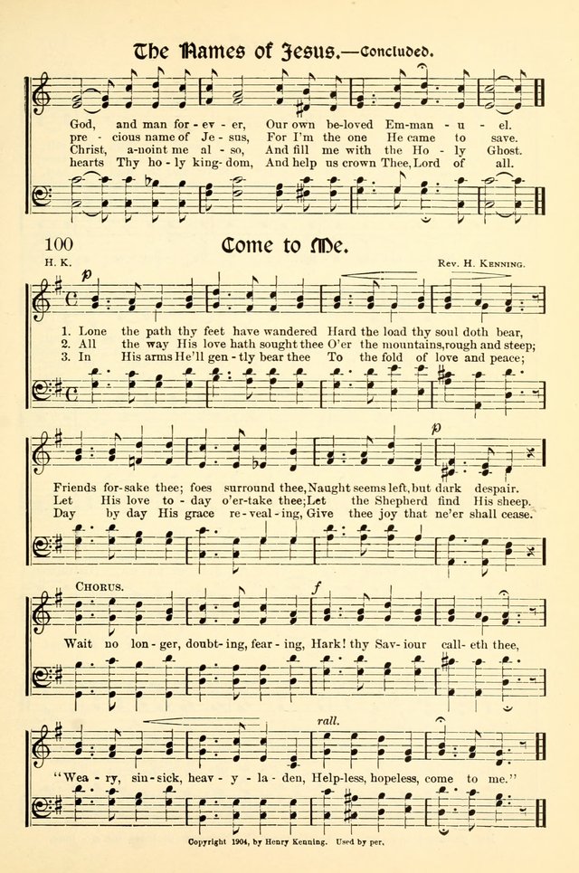 Hymns of the Christian Life. No. 3: for church worship, conventions, evangelistic services, prayer meetings, missionary meetings, revival services, rescue mission work and Sunday schools page 101