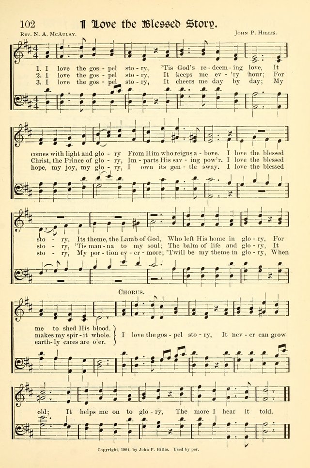 Hymns of the Christian Life. No. 3: for church worship, conventions, evangelistic services, prayer meetings, missionary meetings, revival services, rescue mission work and Sunday schools page 103