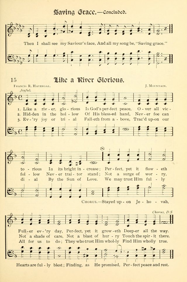 Hymns of the Christian Life. No. 3: for church worship, conventions, evangelistic services, prayer meetings, missionary meetings, revival services, rescue mission work and Sunday schools page 15