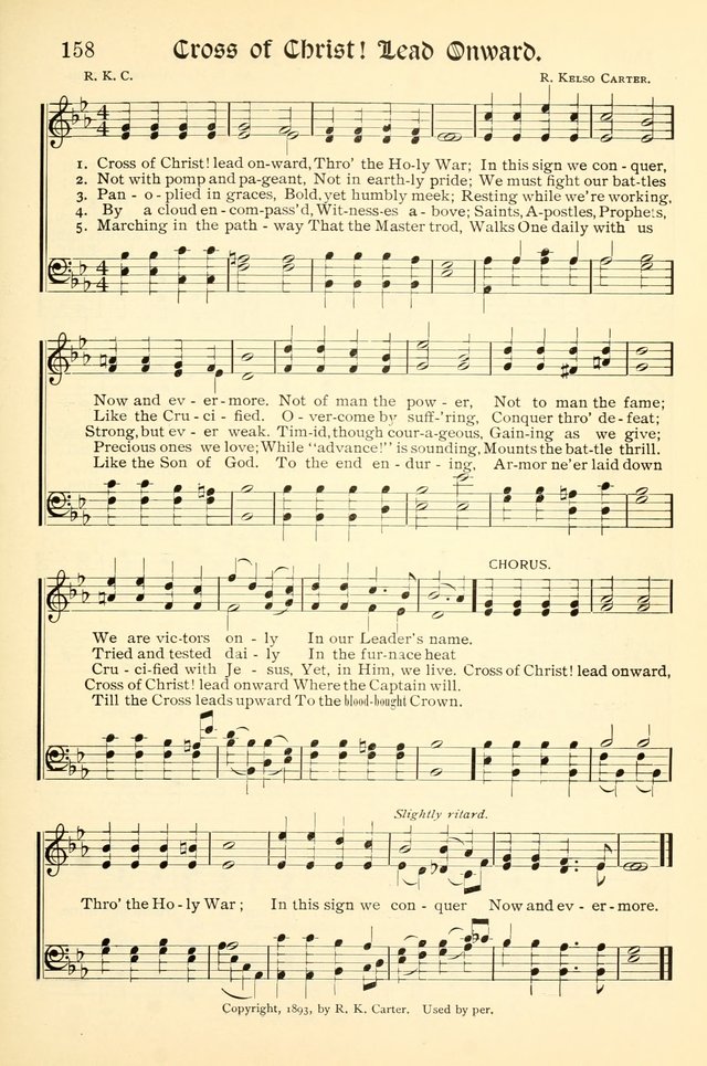 Hymns of the Christian Life. No. 3: for church worship, conventions, evangelistic services, prayer meetings, missionary meetings, revival services, rescue mission work and Sunday schools page 159