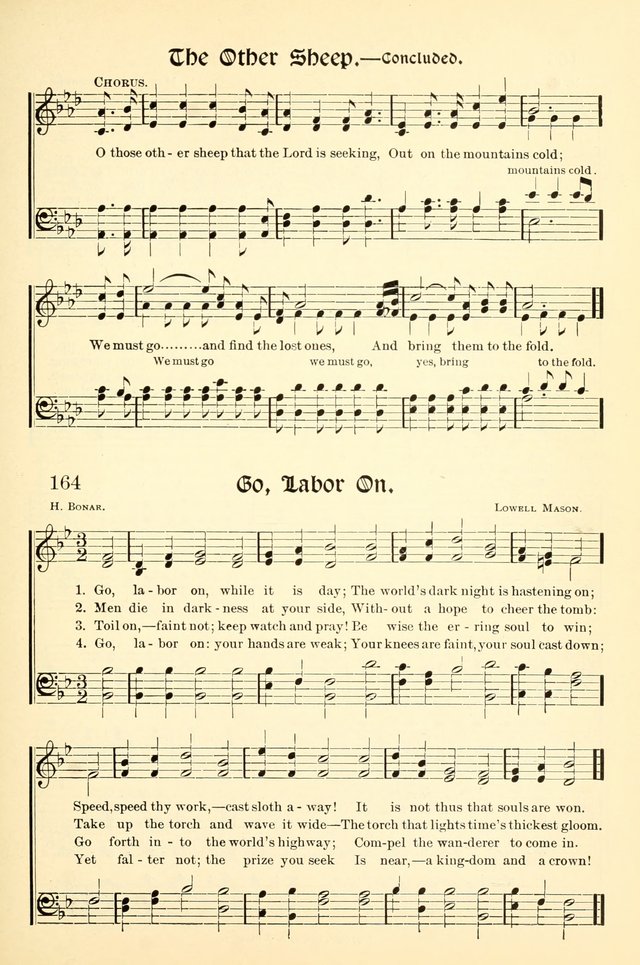 Hymns of the Christian Life. No. 3: for church worship, conventions, evangelistic services, prayer meetings, missionary meetings, revival services, rescue mission work and Sunday schools page 165