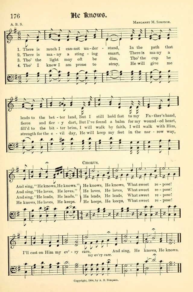 Hymns of the Christian Life. No. 3: for church worship, conventions, evangelistic services, prayer meetings, missionary meetings, revival services, rescue mission work and Sunday schools page 177