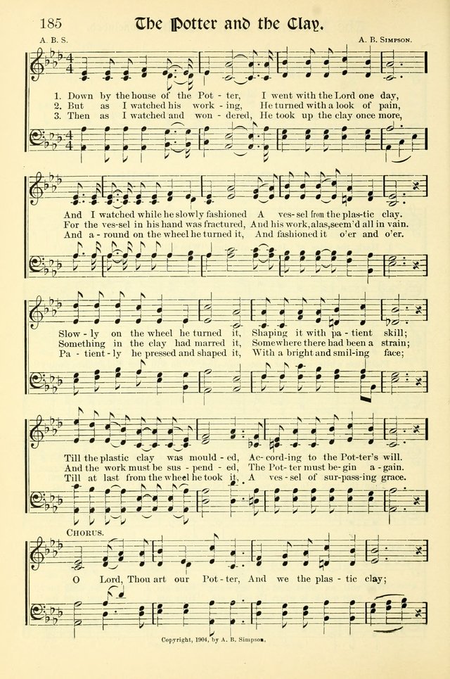 Hymns of the Christian Life. No. 3: for church worship, conventions, evangelistic services, prayer meetings, missionary meetings, revival services, rescue mission work and Sunday schools page 186