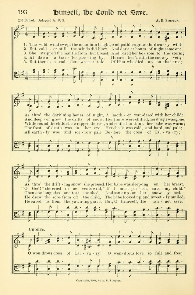 Hymns of the Christian Life. No. 3: for church worship, conventions, evangelistic services, prayer meetings, missionary meetings, revival services, rescue mission work and Sunday schools page 194