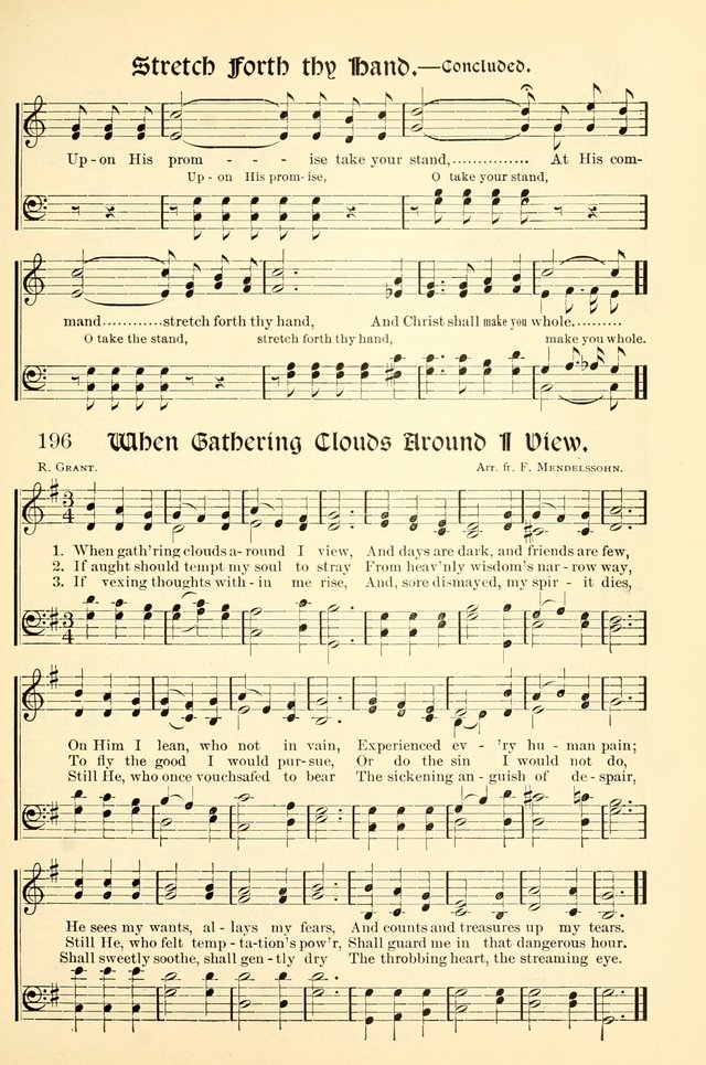 Hymns of the Christian Life. No. 3: for church worship, conventions, evangelistic services, prayer meetings, missionary meetings, revival services, rescue mission work and Sunday schools page 197