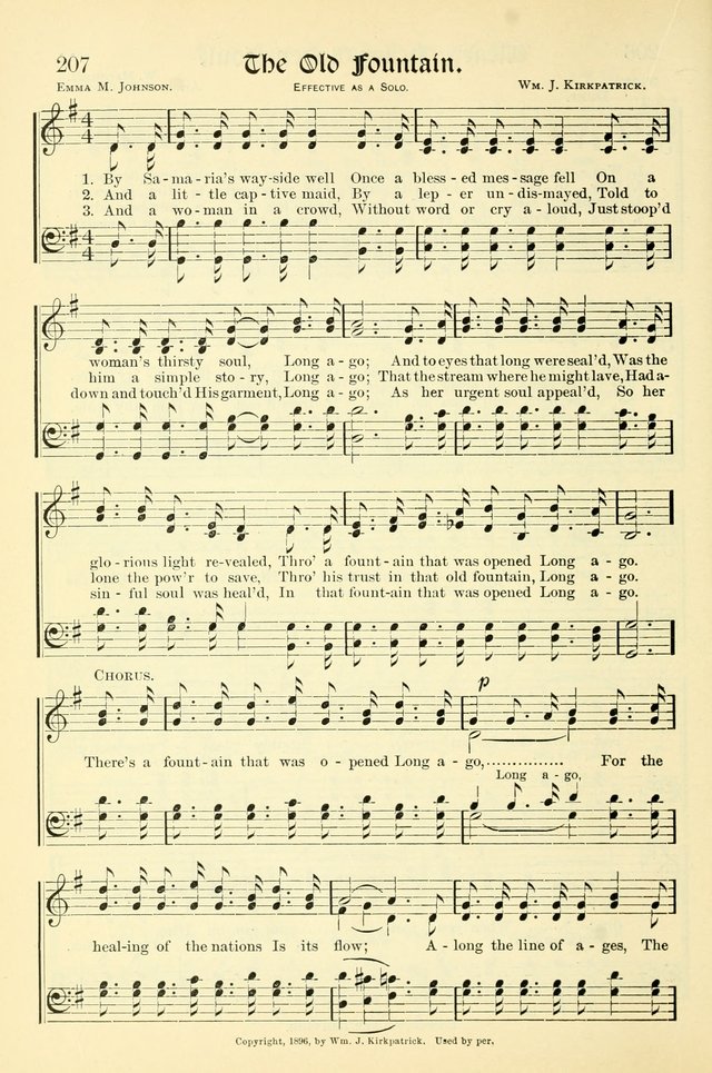 Hymns of the Christian Life. No. 3: for church worship, conventions, evangelistic services, prayer meetings, missionary meetings, revival services, rescue mission work and Sunday schools page 208