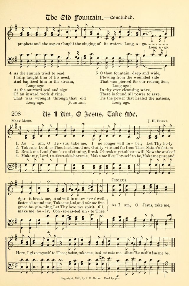 Hymns of the Christian Life. No. 3: for church worship, conventions, evangelistic services, prayer meetings, missionary meetings, revival services, rescue mission work and Sunday schools page 209