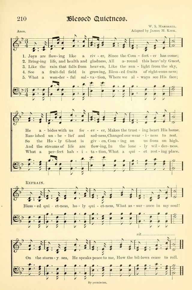 Hymns of the Christian Life. No. 3: for church worship, conventions, evangelistic services, prayer meetings, missionary meetings, revival services, rescue mission work and Sunday schools page 211