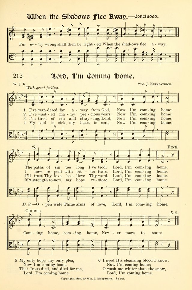 Hymns of the Christian Life. No. 3: for church worship, conventions, evangelistic services, prayer meetings, missionary meetings, revival services, rescue mission work and Sunday schools page 213