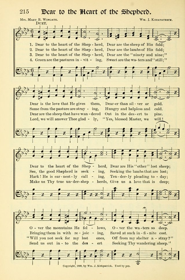 Hymns of the Christian Life. No. 3: for church worship, conventions, evangelistic services, prayer meetings, missionary meetings, revival services, rescue mission work and Sunday schools page 216