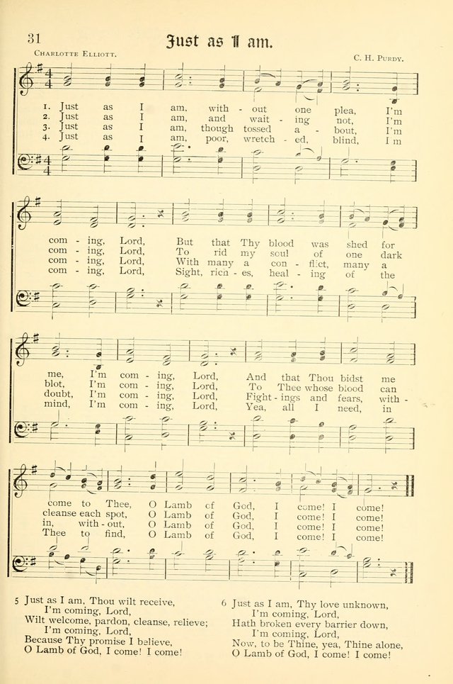 Hymns of the Christian Life. No. 3: for church worship, conventions, evangelistic services, prayer meetings, missionary meetings, revival services, rescue mission work and Sunday schools page 31