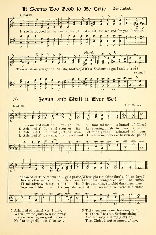 Hymns of the Christian Life. No. 3: for church worship, conventions, evangelistic services, prayer meetings, missionary meetings, revival services, rescue mission work and Sunday schools page 77