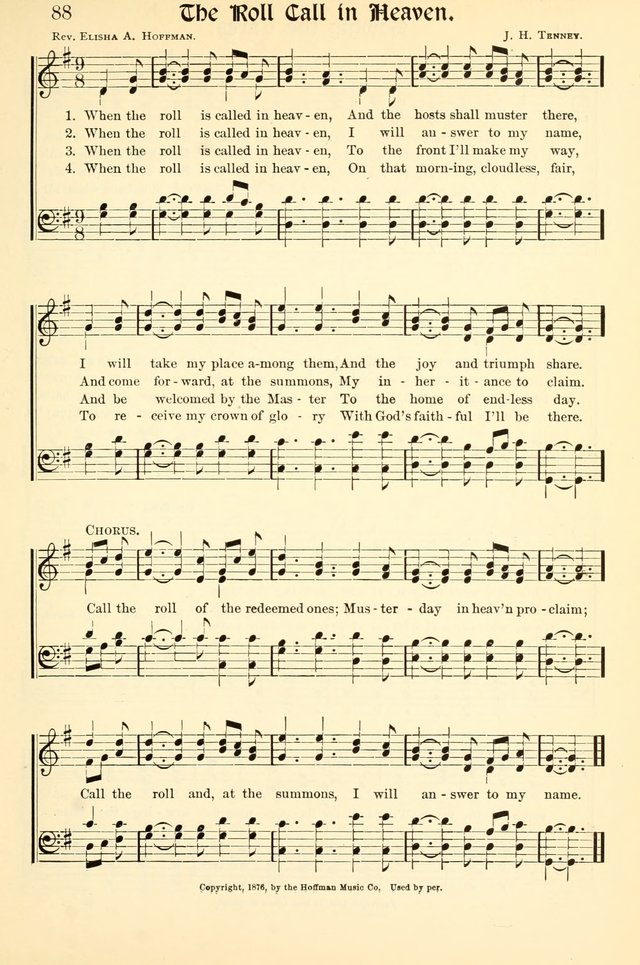 Hymns of the Christian Life. No. 3: for church worship, conventions, evangelistic services, prayer meetings, missionary meetings, revival services, rescue mission work and Sunday schools page 89