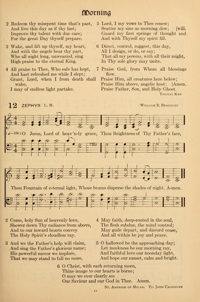 Hymns of the Church: new and old page 11