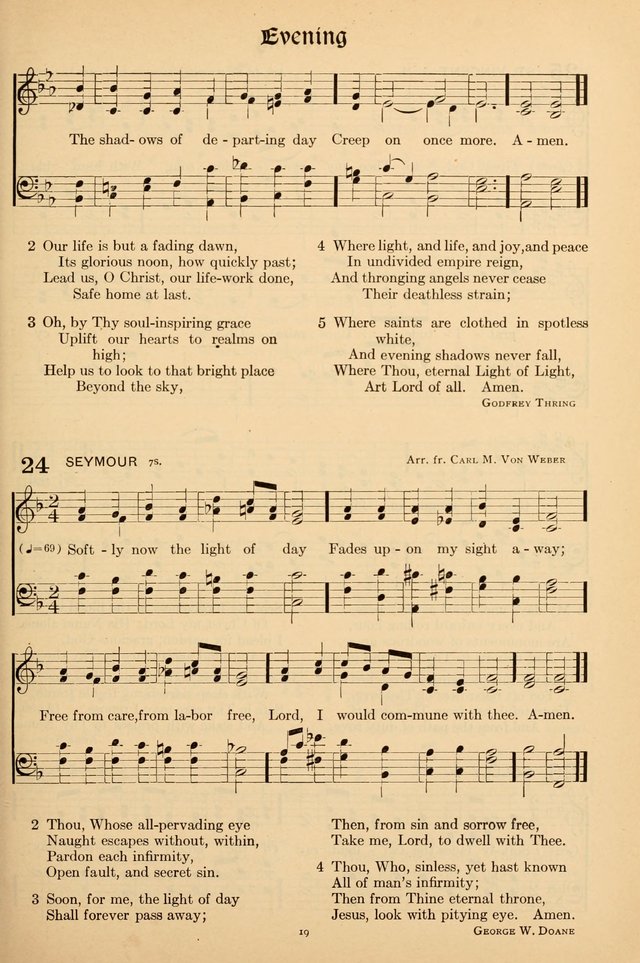 Hymns of the Church: new and old page 19