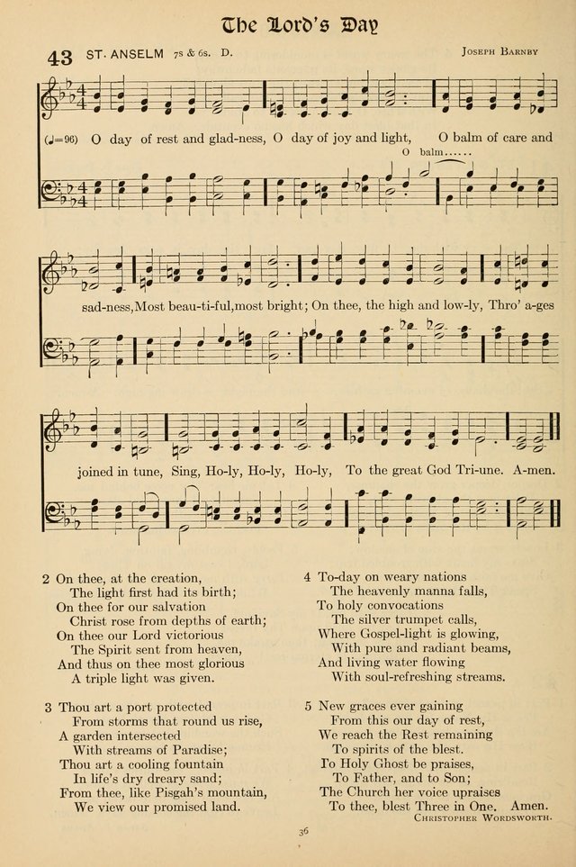 Hymns of the Church: new and old page 36