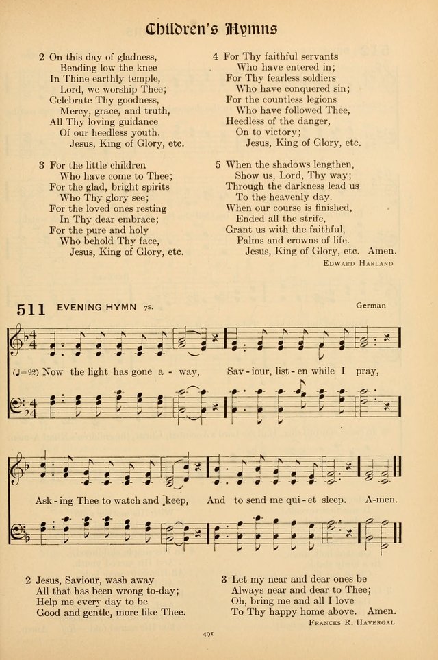 Hymns of the Church: new and old page 501