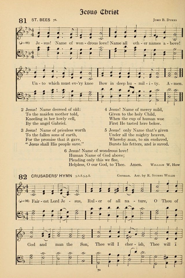 Hymns of the Church: new and old page 72