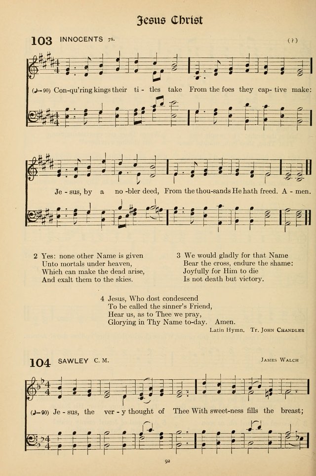 Hymns of the Church: new and old page 94