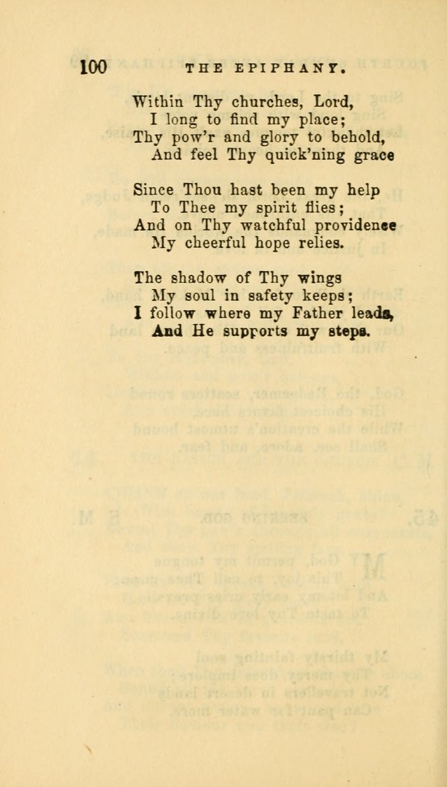 Hymns and Chants: with offices of devotion. For use in Sunday-schools, parochial and week day schools, seminaries and colleges. Arranged according to the Church year page 100