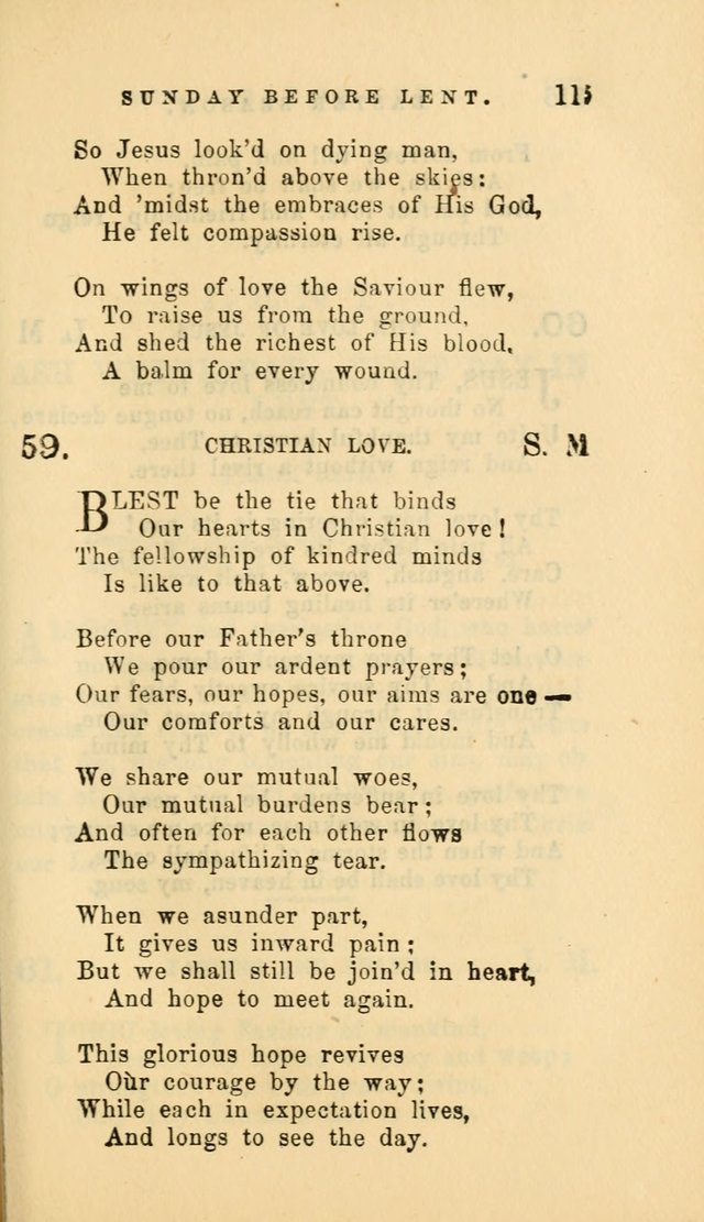 Hymns and Chants: with offices of devotion. For use in Sunday-schools, parochial and week day schools, seminaries and colleges. Arranged according to the Church year page 115