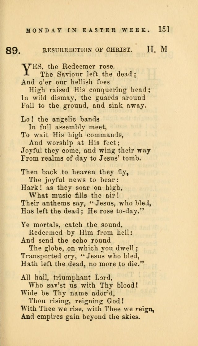 Hymns and Chants: with offices of devotion. For use in Sunday-schools, parochial and week day schools, seminaries and colleges. Arranged according to the Church year page 151