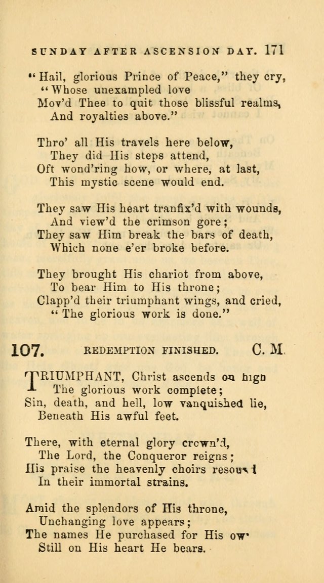 Hymns and Chants: with offices of devotion. For use in Sunday-schools, parochial and week day schools, seminaries and colleges. Arranged according to the Church year page 171