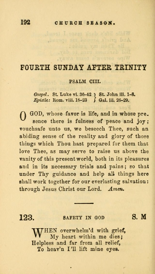 Hymns and Chants: with offices of devotion. For use in Sunday-schools, parochial and week day schools, seminaries and colleges. Arranged according to the Church year page 192