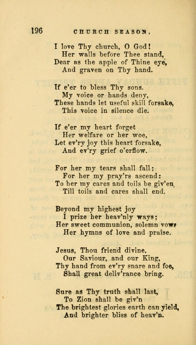 Hymns and Chants: with offices of devotion. For use in Sunday-schools, parochial and week day schools, seminaries and colleges. Arranged according to the Church year page 196