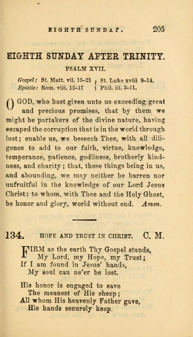 Hymns and Chants: with offices of devotion. For use in Sunday-schools, parochial and week day schools, seminaries and colleges. Arranged according to the Church year page 205