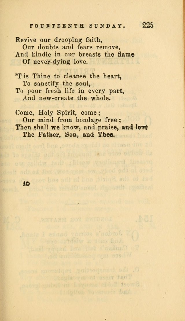 Hymns and Chants: with offices of devotion. For use in Sunday-schools, parochial and week day schools, seminaries and colleges. Arranged according to the Church year page 225