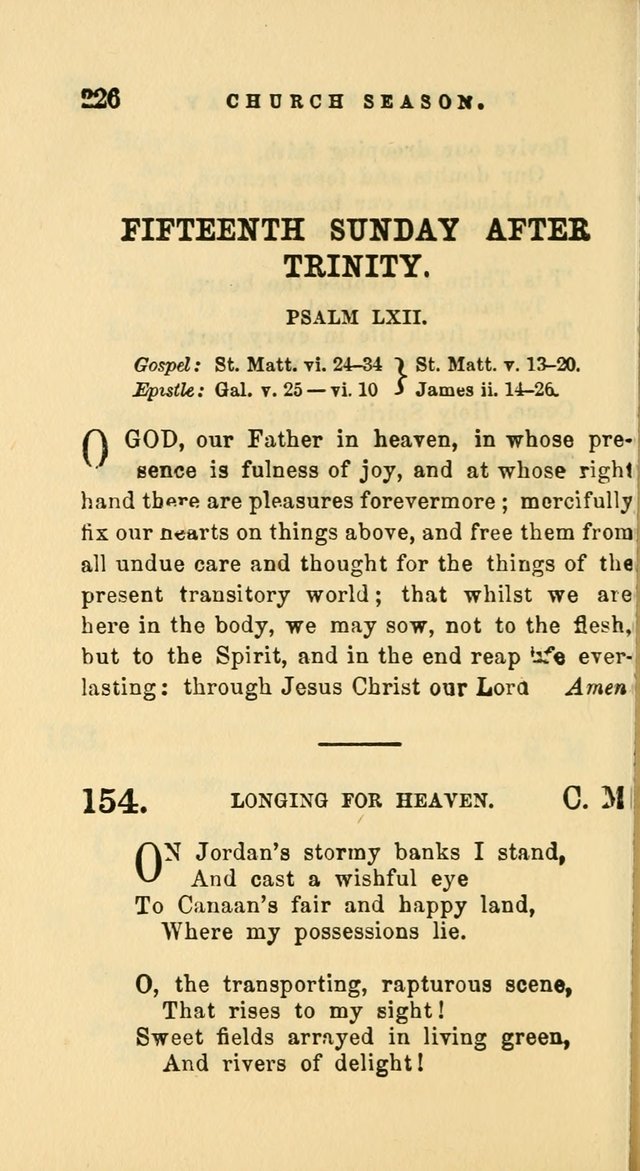 Hymns and Chants: with offices of devotion. For use in Sunday-schools, parochial and week day schools, seminaries and colleges. Arranged according to the Church year page 226