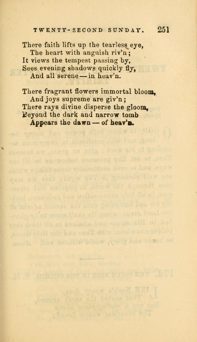 Hymns and Chants: with offices of devotion. For use in Sunday-schools, parochial and week day schools, seminaries and colleges. Arranged according to the Church year page 251