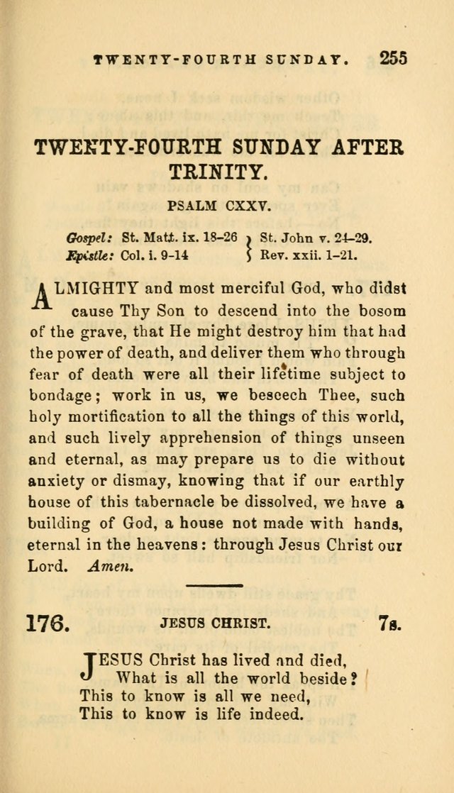 Hymns and Chants: with offices of devotion. For use in Sunday-schools, parochial and week day schools, seminaries and colleges. Arranged according to the Church year page 255