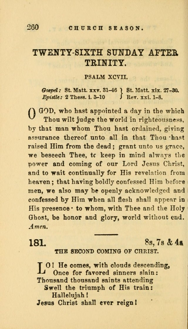 Hymns and Chants: with offices of devotion. For use in Sunday-schools, parochial and week day schools, seminaries and colleges. Arranged according to the Church year page 260