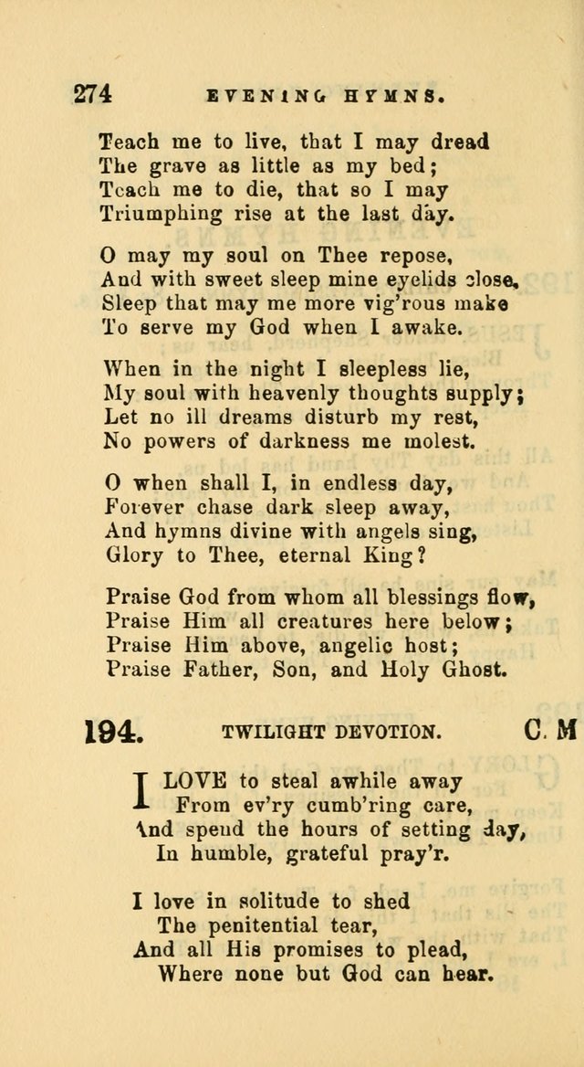 Hymns and Chants: with offices of devotion. For use in Sunday-schools, parochial and week day schools, seminaries and colleges. Arranged according to the Church year page 274