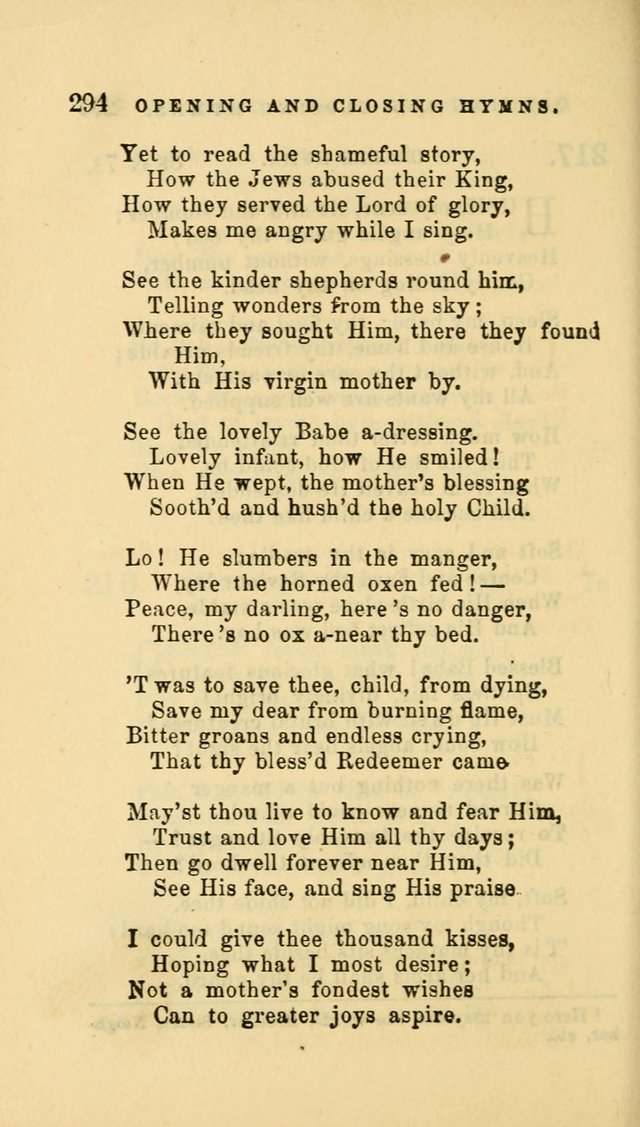 Hymns and Chants: with offices of devotion. For use in Sunday-schools, parochial and week day schools, seminaries and colleges. Arranged according to the Church year page 294