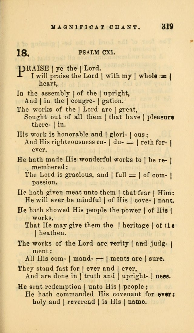 Hymns and Chants: with offices of devotion. For use in Sunday-schools, parochial and week day schools, seminaries and colleges. Arranged according to the Church year page 319