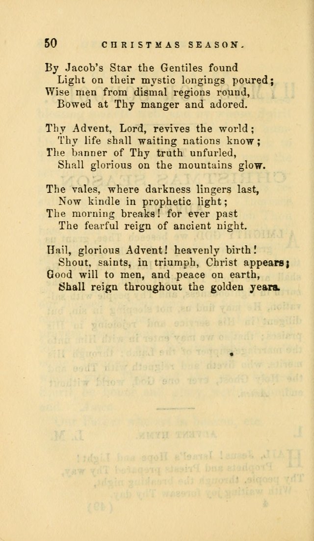 Hymns and Chants: with offices of devotion. For use in Sunday-schools, parochial and week day schools, seminaries and colleges. Arranged according to the Church year page 50