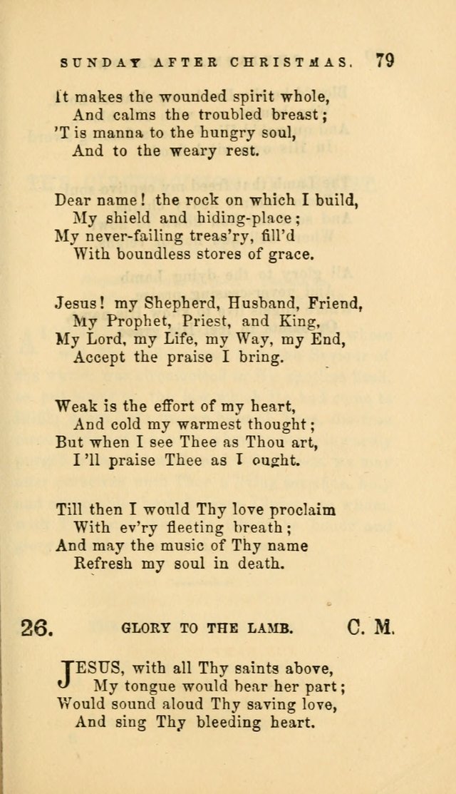 Hymns and Chants: with offices of devotion. For use in Sunday-schools, parochial and week day schools, seminaries and colleges. Arranged according to the Church year page 79