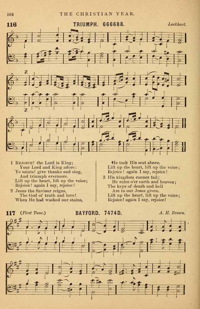 Hymnal Companion to the Prayer Book: suited to the special seasons of the Christian year, and other occasions of public worship, as well as for use in the Sunday-school...With accompanying tunes page 105