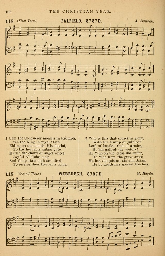 Hymnal Companion to the Prayer Book: suited to the special seasons of the Christian year, and other occasions of public worship, as well as for use in the Sunday-school...With accompanying tunes page 107