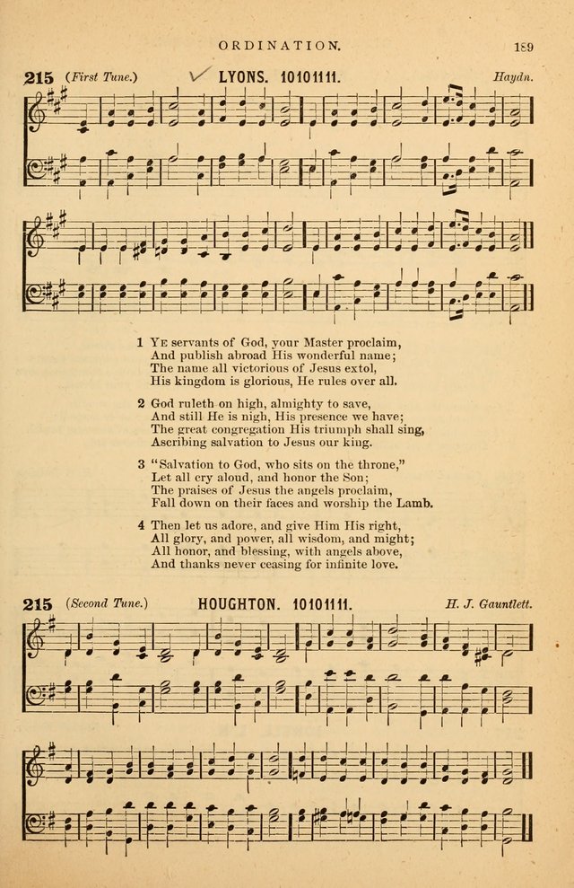 Hymnal Companion to the Prayer Book: suited to the special seasons of the Christian year, and other occasions of public worship, as well as for use in the Sunday-school...With accompanying tunes page 190