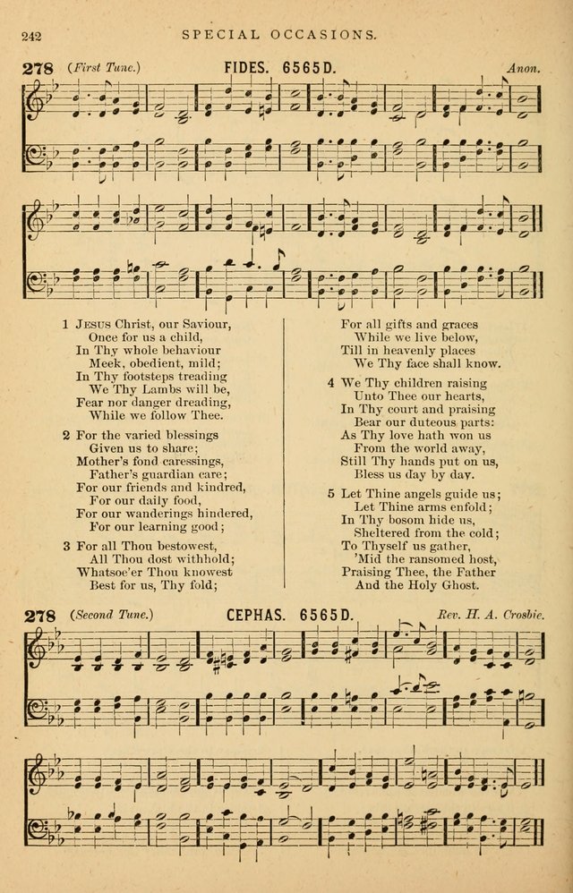 Hymnal Companion to the Prayer Book: suited to the special seasons of the Christian year, and other occasions of public worship, as well as for use in the Sunday-school...With accompanying tunes page 245