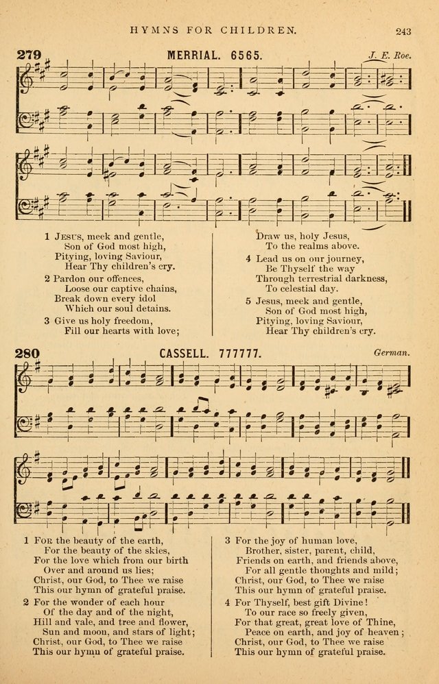 Hymnal Companion to the Prayer Book: suited to the special seasons of the Christian year, and other occasions of public worship, as well as for use in the Sunday-school...With accompanying tunes page 246