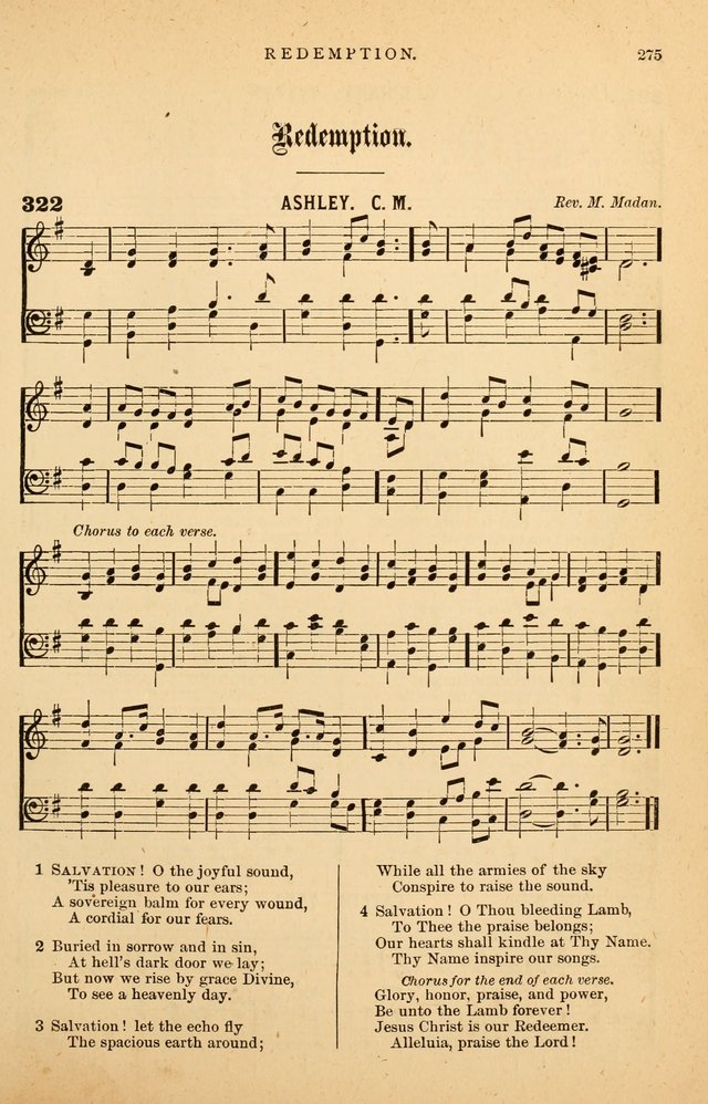 Hymnal Companion to the Prayer Book: suited to the special seasons of the Christian year, and other occasions of public worship, as well as for use in the Sunday-school...With accompanying tunes page 278