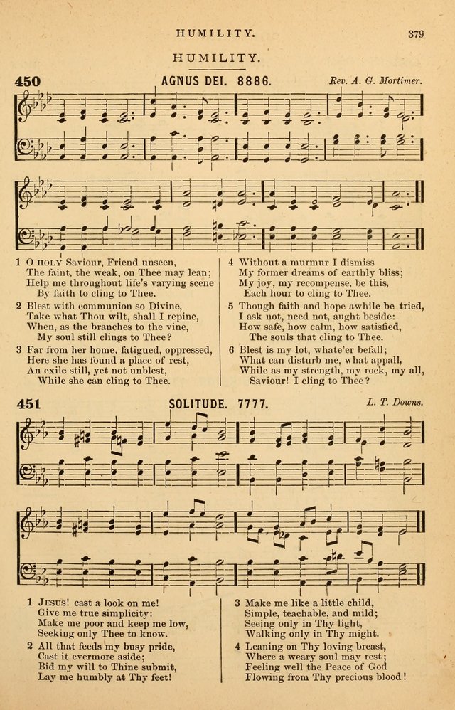 Hymnal Companion to the Prayer Book: suited to the special seasons of the Christian year, and other occasions of public worship, as well as for use in the Sunday-school...With accompanying tunes page 382