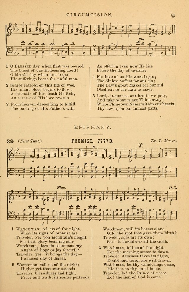 Hymnal Companion to the Prayer Book: suited to the special seasons of the Christian year, and other occasions of public worship, as well as for use in the Sunday-school...With accompanying tunes page 42